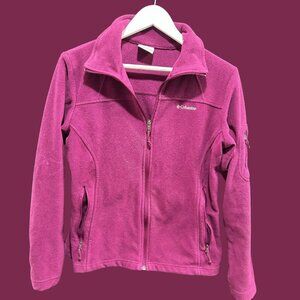 Columbia Fleece Jacket Women's Deep Raspberry Full Zip